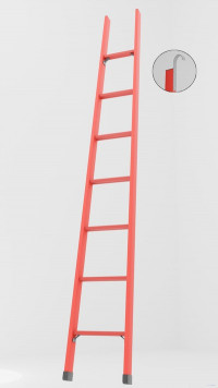 ЛСП-2,7К лестница стеклопластиковая приставная, крюки h=2700мм, ступ.7