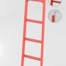 ЛСП-1,5АТК лестница стеклопластиковая приставная Телеком, абразивное покрытие ступеней, крюки h=1500мм, ступ.5