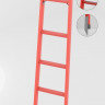 ЛСП-1,5АТМ лестница стеклопластиковая приставная Телеком, абразивное покрытие ступеней, металлические оконцеватели (Мягкий грунт) h=1500мм, ступ.5