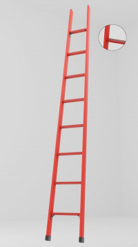 ЛСПД-3,0А односекционная диэлектрическая стеклопластиковая лестница, абразивное покрытие ступеней h=3150мм, ступ.8