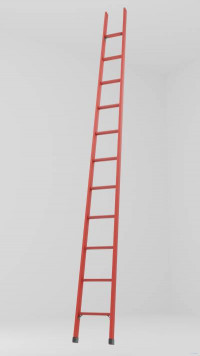 ЛСПД-3,0Т односекционная диэлектрическая стеклопластиковая лестница Телеком h=3150мм, ступ.11