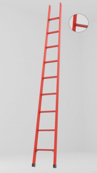 ЛСПД-3,5А односекционная диэлектрическая стеклопластиковая лестница, абразивное покрытие ступеней h=3500мм, ступ.9