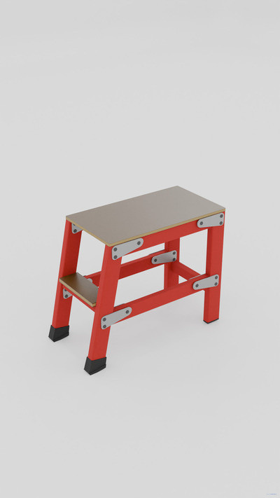 СВП-0,5-Ш стеклопластиковая с вертикальными опорами подмость h=500мм, 1 широкая ступень, разборная, площадка 400х400мм 