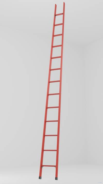 ЛСП-3,5Т лестница стеклопластиковая приставная Телеком h=3500мм, ступ.13 