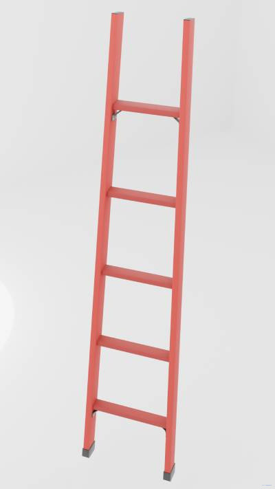 ЛСПД-2,0 односекционная диэлектрическая стеклопластиковая лестница h=2100мм, ступ.5 