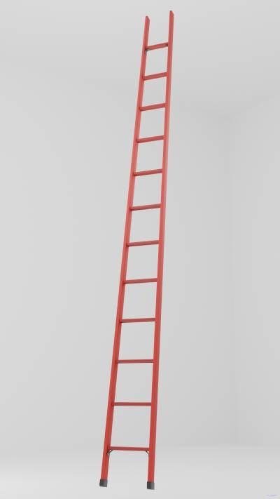 ЛСПД-4,5 односекционная диэлектрическая стеклопластиковая лестница h=4550мм, ступ.12 
