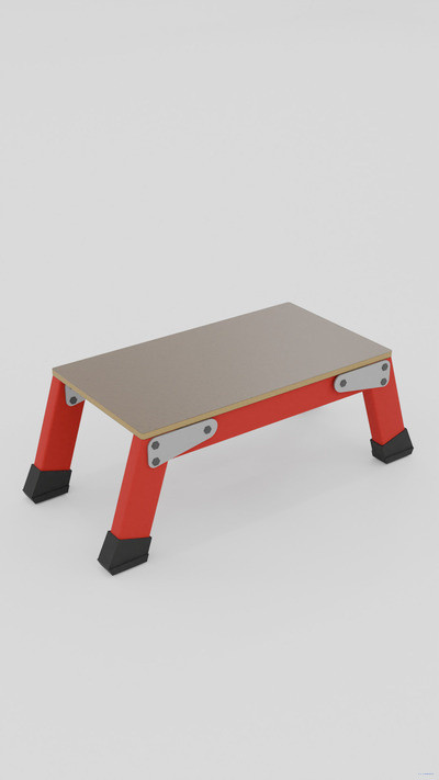 ССД-0,2П с симметричной опорой диэлектрическая стеклопластиковая подмость h=200мм, площадка 400х250мм 